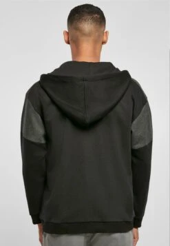 URBAN CLASSICS Oversized Patch - Sweater Met Rits - Black Charcoal -Urban Classics 596ee92a4141467ab7f37e612df7f2c0