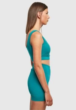 URBAN CLASSICS Squared - Bustier - Watergreen -Urban Classics 599c77934d5344b08bb950f2b9778b6d