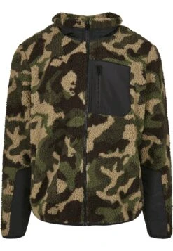 URBAN CLASSICS Fleecejas - Wood Camouflage