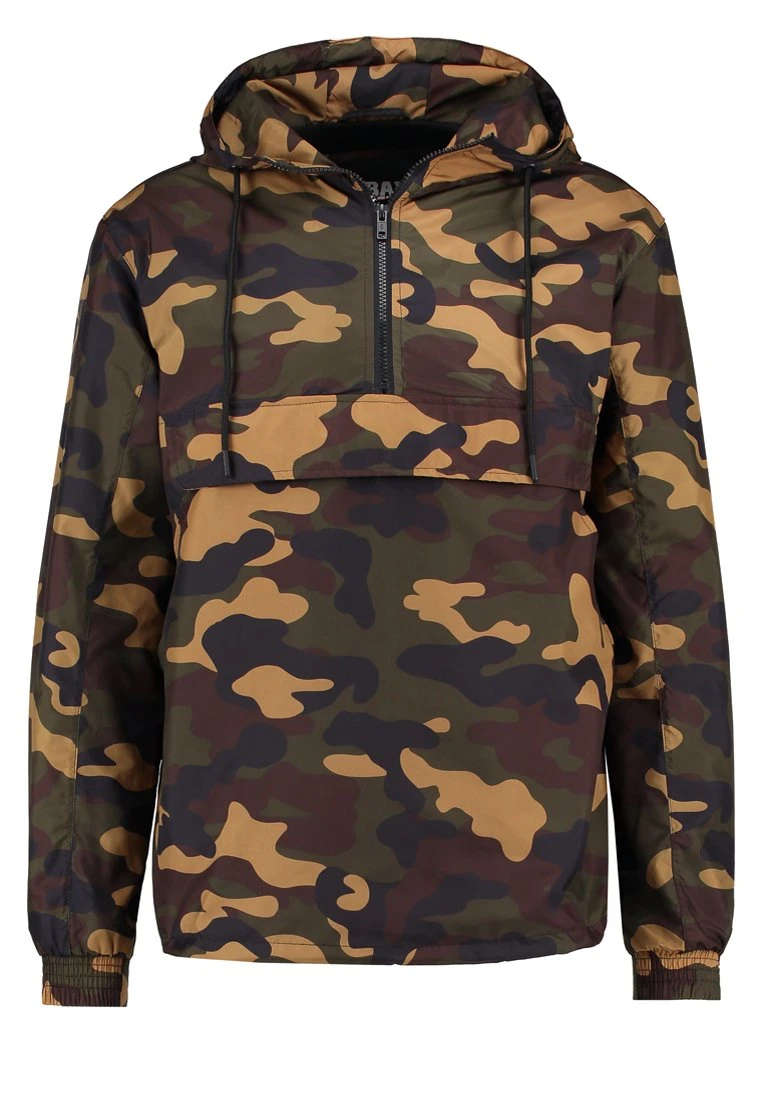 URBAN CLASSICS Camo Pull Over Windbreaker - Windjack - Wood 7 URBAN CLASSICS Camo Pull Over Windbreaker - Windjack - Wood - Afbeelding 5