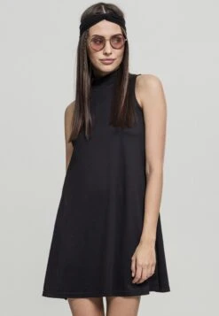 URBAN CLASSICS Turtleneck Dress - Jurk - Black -Urban Classics 5c2d6e87edad43c79b59d318e414e666