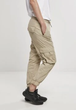 URBAN CLASSICS High Waist Crinkle - Cargobroek - Concrete -Urban Classics 5fb49085fa3d4cc7a6ecefca1ed84778