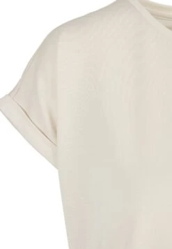 URBAN CLASSICS Ladies Modal Extended Shoulder Tee - T-Shirt Basic - Whitesand -Urban Classics 6295389563024dfe866ba70442dec2f8