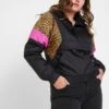 URBAN CLASSICS Ladies Mixed Pull Over Jacket - Jas - Black