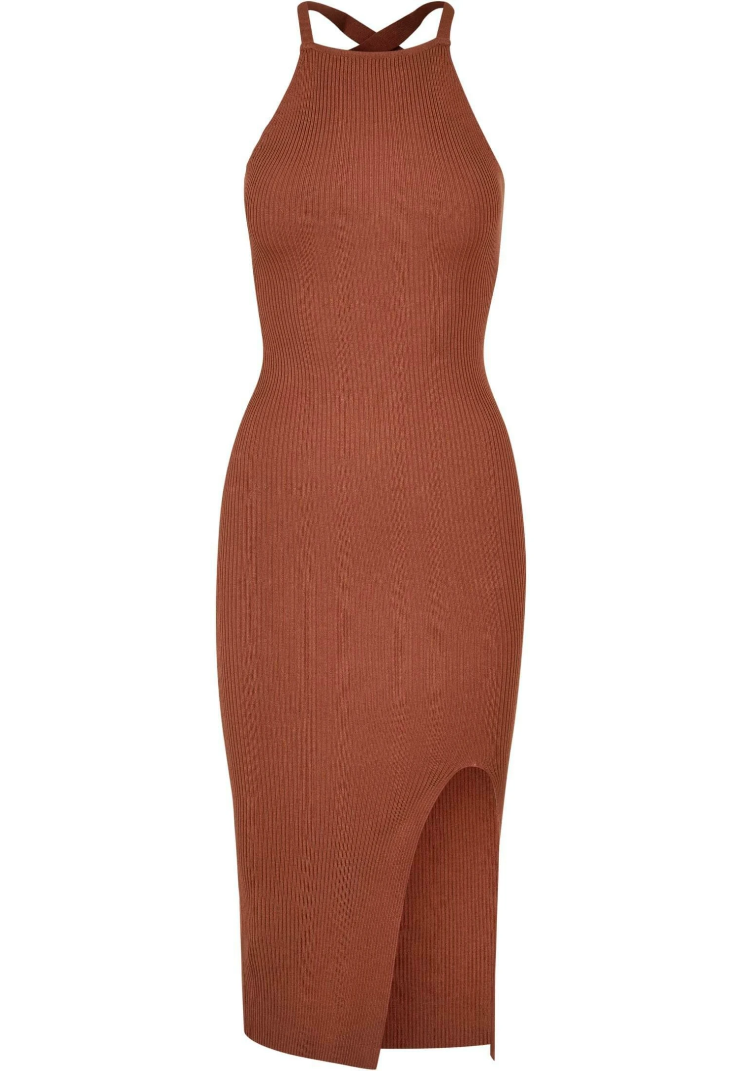 URBAN CLASSICS Gebreide Jurk - Terracotta 8 URBAN CLASSICS Gebreide Jurk - Terracotta - Afbeelding 6