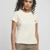 URBAN CLASSICS Ladies Basic Box Tee - T-Shirt Basic - Whitesand