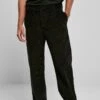URBAN CLASSICS Corduroy Workwear Pants - Chino - Black