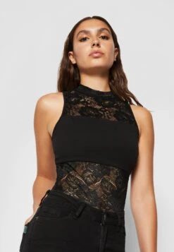 URBAN CLASSICS Ladies Body - Blouse - Black -Urban Classics 65de496cda1f498f9d565032040e0dcd