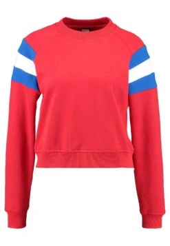 URBAN CLASSICS Sweater - Firered/Brightblue/White -Urban Classics 66ef5c2dce1f445690f0e281dbb5bcf3