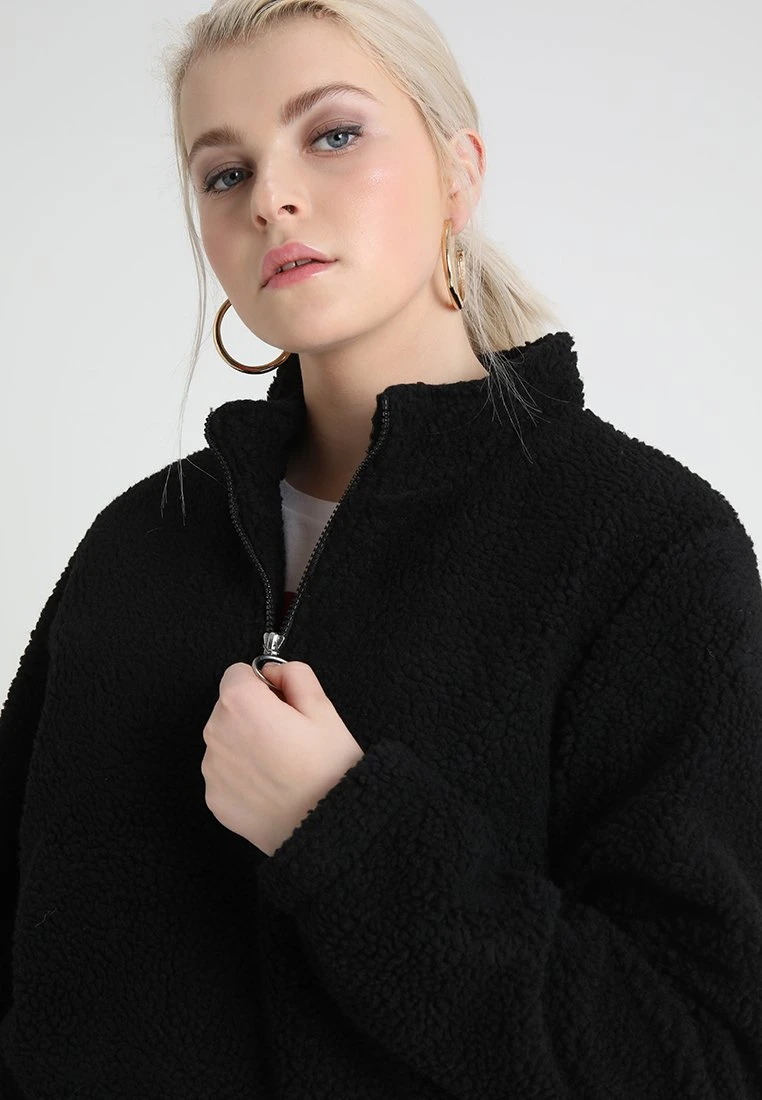 Ladies Sherpa Batwing Troyer - Fleece Trui - Black 6 Ladies Sherpa Batwing Troyer - Fleece Trui - Black - Afbeelding 4