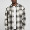 URBAN CLASSICS Mock Check - Overhemd - Whitesand Black -Urban Classics 680d4af7291745db9245ee9eb88b05b0