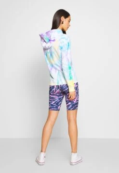 URBAN CLASSICS Ladies Tie Dye Cycling - Shorts - Darkshadow/Pink -Urban Classics 68bc9644da574a759bfdb9d7c21ba70a