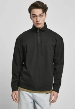 URBAN CLASSICS Heavy Troyer Ls - Sweater - Black