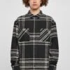 URBAN CLASSICS Long Oversized Checked Summit- Overhemd - Black -Urban Classics 6b5458b78b104650b53543c06b63fbd5