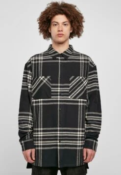 URBAN CLASSICS Long Oversized Checked Summit- Overhemd - Black
