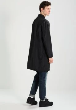 URBAN CLASSICS Coach Coat - Trenchcoat - Black -Urban Classics 6fb6d25ba9e7461faacabf66eb58f4d1