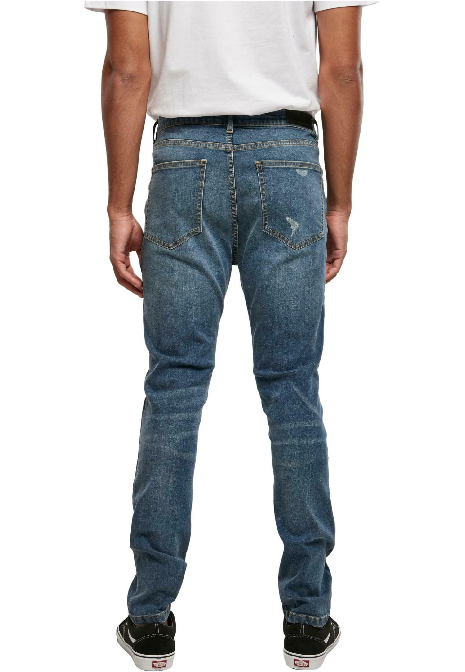 URBAN CLASSICS Heavy Destroyed Slim Fit Jeans - Slim Fit Jeans - Blue Heavy Destroyed Washed 5 URBAN CLASSICS Heavy Destroyed Slim Fit Jeans - Slim Fit Jeans - Blue Heavy Destroyed Washed - Afbeelding 3