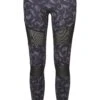 URBAN CLASSICS Tech Mesh Aop- Legging - Blackpaisley