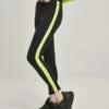 URBAN CLASSICS Legging - Black/Electriclime