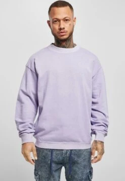 URBAN CLASSICS Pigment Dyed Crew Neck - Sweater - Lavender