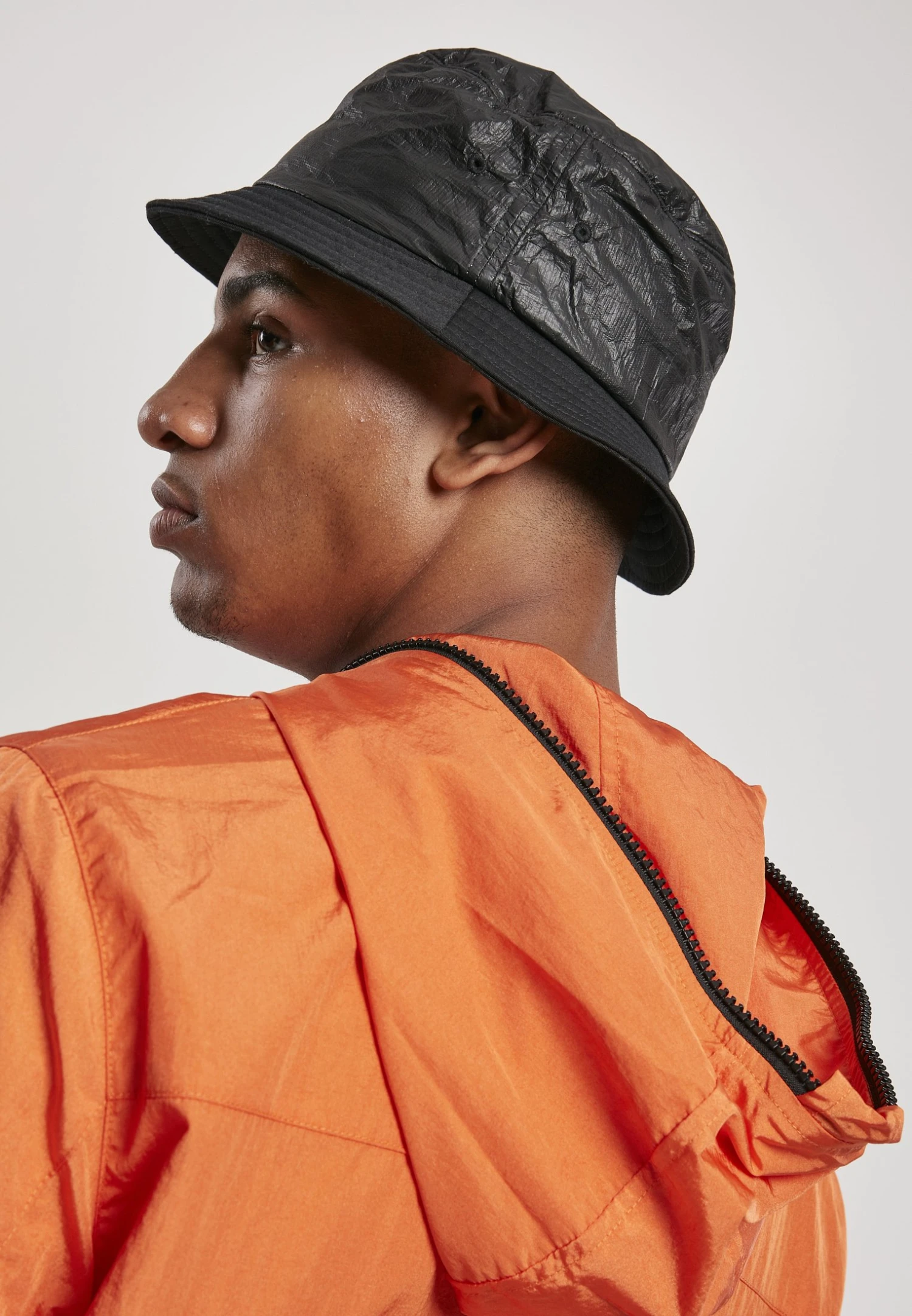 URBAN CLASSICS Full Zip Nylon Crepe Jacket - Windjack - Orange 9 URBAN CLASSICS Full Zip Nylon Crepe Jacket - Windjack - Orange - Afbeelding 7