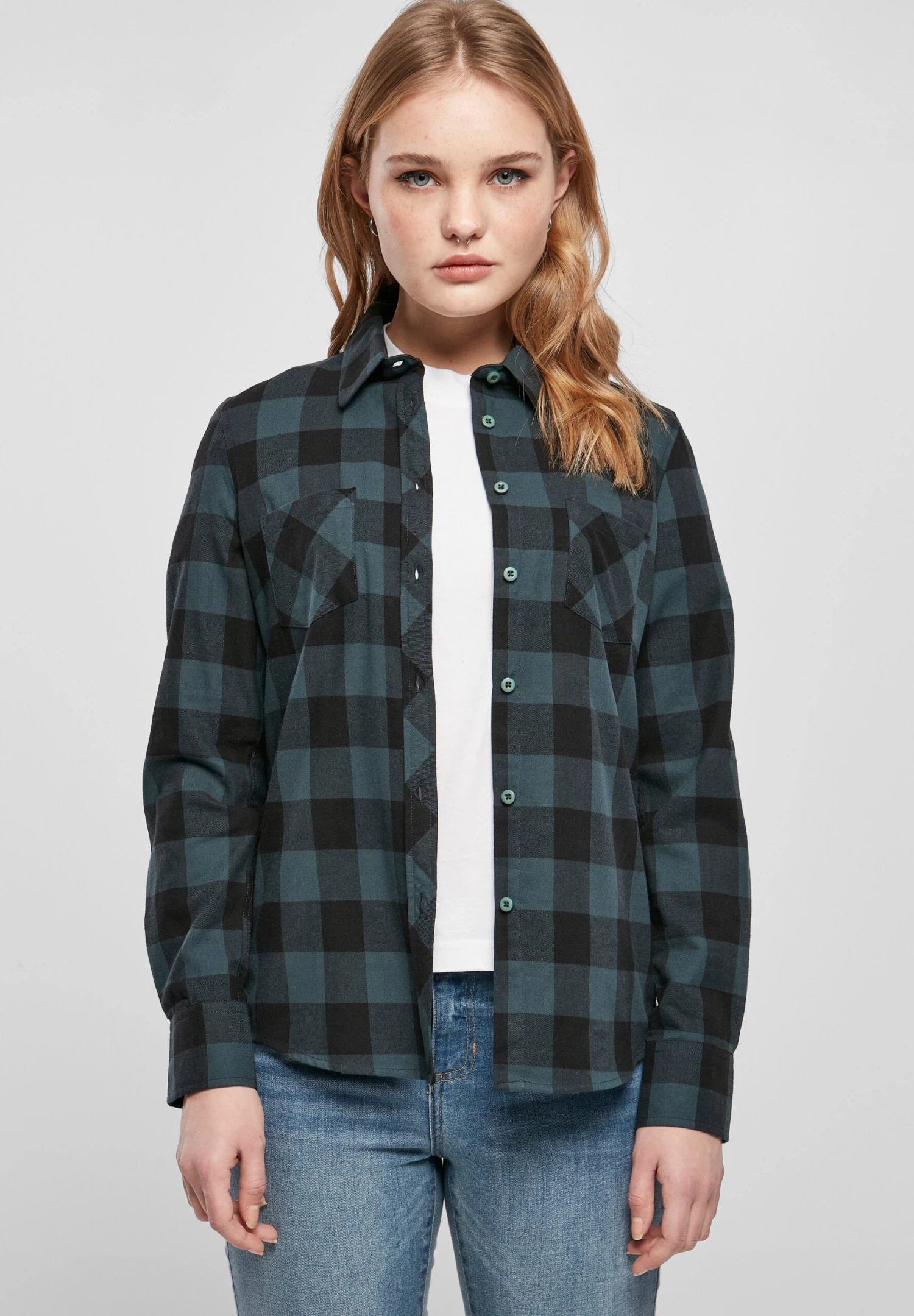 URBAN CLASSICS Overhemdblouse - Jasper Black 6 URBAN CLASSICS Overhemdblouse - Jasper Black - Afbeelding 4