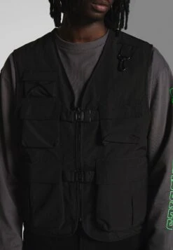 URBAN CLASSICS Tactical Vest - Bodywarmer - Black -Urban Classics 74901bdde9284ff5be12567d3873cb5b