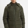 URBAN CLASSICS Hooded Puffer Jacket - Winterjas - Olive -Urban Classics 758d220e66034997ae690068db2c08e3