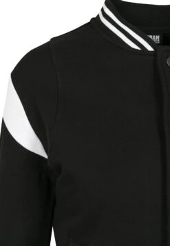 URBAN CLASSICS Sweater Met Rits - Black/White -Urban Classics 75fedc591d6c418aaeeb1cc77715497d