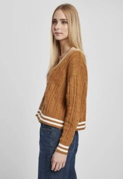 URBAN CLASSICS V-Neck- Trui - Toffee Wht -Urban Classics 76b60899be694f068ed9ca4e134f88b4