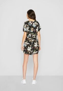 URBAN CLASSICS Jumpsuit - Black Tropical -Urban Classics 77ba20ca6c524d0ba322d4a33f221b3b