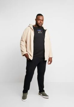 URBAN CLASSICS Hooded Zip Jacket - Lichte Jas - Darksand -Urban Classics 78f208df715047ad84dd55c3602ab441