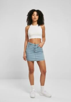 URBAN CLASSICS Kokerrok - Clearblue Bleached -Urban Classics 790bf8412ad94e92b63b687650b34cd8