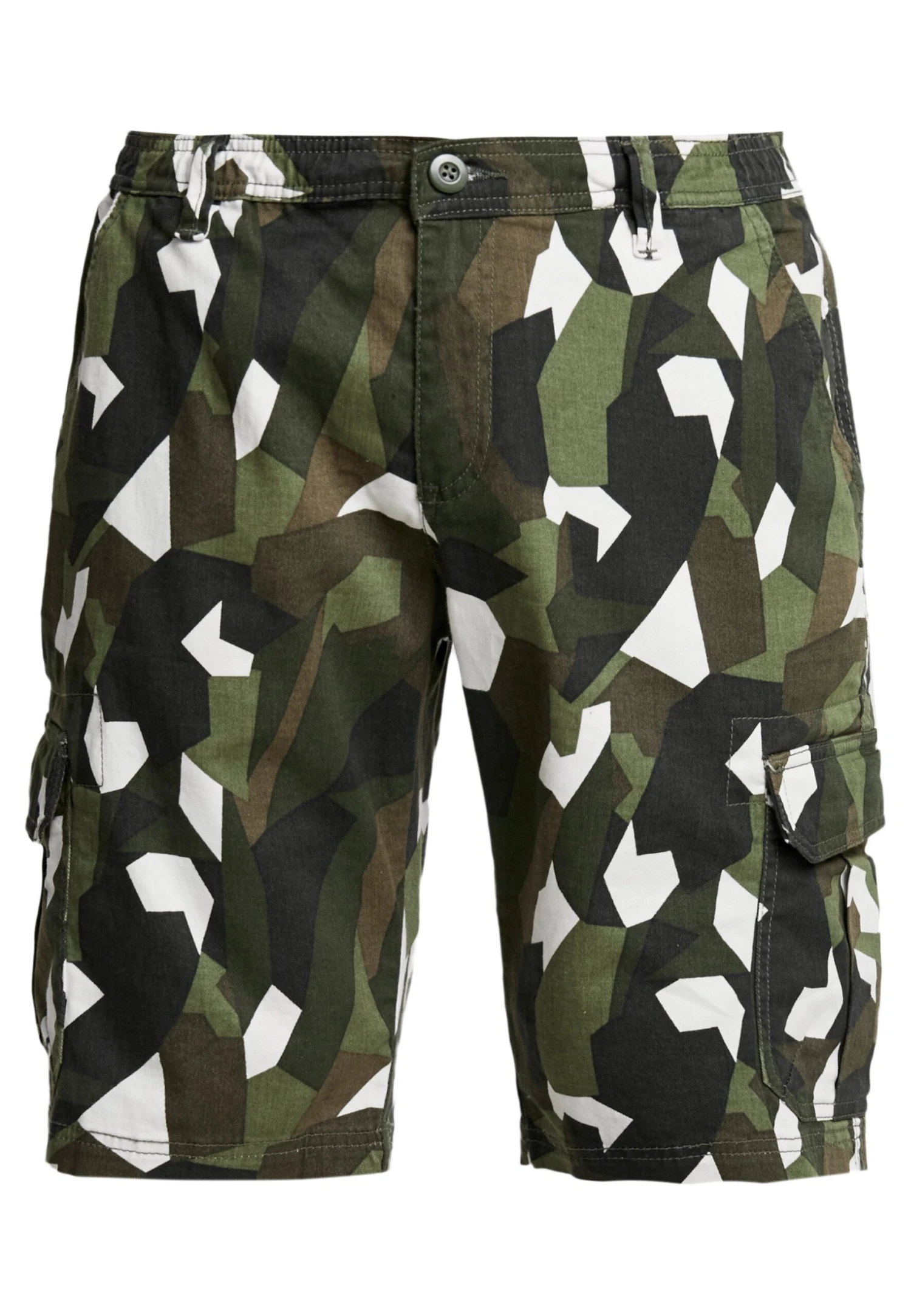 URBAN CLASSICS Geometric Camo Stretch Twill Cargo - Shorts - Wood Camo 7 URBAN CLASSICS Geometric Camo Stretch Twill Cargo - Shorts - Wood Camo - Afbeelding 5