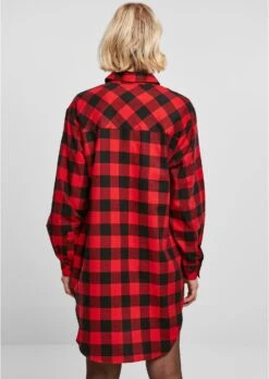 URBAN CLASSICS Check Flannel- Blousejurk - Black Red -Urban Classics 7b0e0806c5a445c690c7acb166834eac