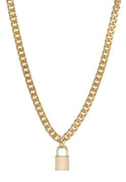URBAN CLASSICS Padlock Necklace - Ketting - Gold-Coloured -Urban Classics 7bab9b351010438398250094446d797e