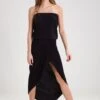 URBAN CLASSICS Bandeau- Maxi-Jurk - Black