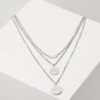 URBAN CLASSICS Layering Necklace Amanda - Ketting - Silver-Coloured -Urban Classics 7e4f059111354b25acdb7c8ea70eff1f