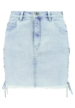 URBAN CLASSICS Lace Up Skirt - Jeansrok - Blue Bleached -Urban Classics 7efee771bc6c438e83d9342772cf5948