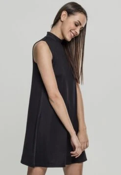 URBAN CLASSICS Turtleneck Dress - Jurk - Black -Urban Classics 7f695f16dcbc4f9b9eb773bf021b43c3