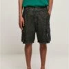 URBAN CLASSICS Cargo - Jeansshort - Black Washed