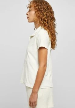 URBAN CLASSICS Towel- Poloshirt - Palewhite -Urban Classics 812ac72545614b169a316a77a8a522c0