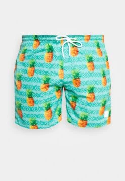 URBAN CLASSICS Pattern Swim - Zwemshorts - Mint