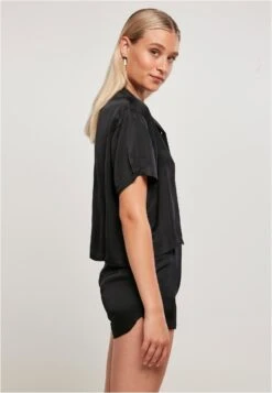 URBAN CLASSICS Overhemdblouse - Black -Urban Classics 820da2e03aa342749cf26da3619833b4