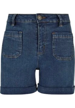 URBAN CLASSICS Jeansshort - Deepblue Washed