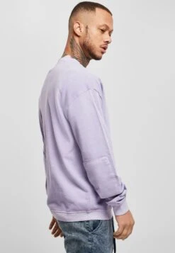 URBAN CLASSICS Pigment Dyed Crew Neck - Sweater - Lavender -Urban Classics 846acc597c7b4053af626ec25edff118
