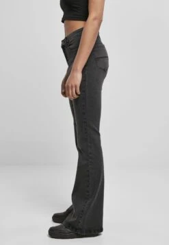 URBAN CLASSICS High Waist - Flared Jeans - Black Washed -Urban Classics 86128f8845004aab8b89ad805612f3e4