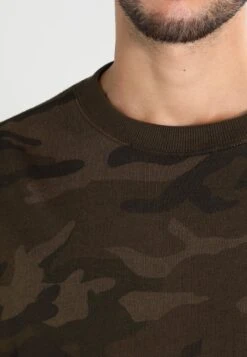 URBAN CLASSICS Camo - Sweater - Olive -Urban Classics 866304d0035e47969245ea00b6300abb