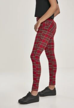 URBAN CLASSICS Broek - Red/Blk -Urban Classics 8814491c697f4a84a6bfdc8c738106f3