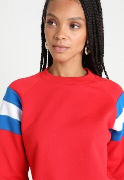 URBAN CLASSICS Sweater - Firered/Brightblue/White -Urban Classics 885cd2a55bad4892a9887aa8ff299477